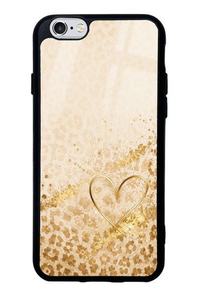 Spoyi iPhone 6S Golden Heart Glow Design Glossy Phone Case