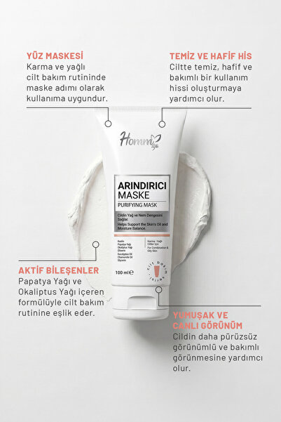 hommlife Arındırıcı Maske 100 Ml