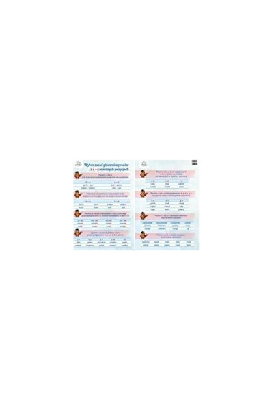OEM Set de 12 planșe ortografice duble Pryzmat 482x334 mm