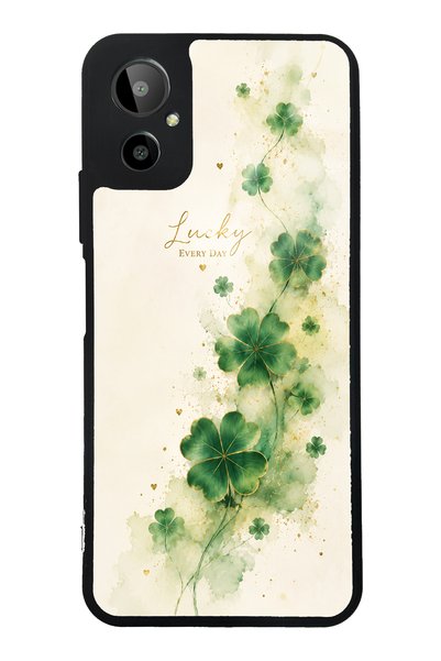 Spoyi حافظة هاتف لامعة بتصميم Lucky Clover Whisper من Gm 23 SE