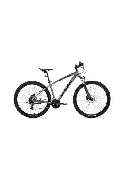 Bisan MTX 7300 27.5 Jant 24 Vites HD Metalik Gri Mavi Dağ Bisikleti 43 Kadro