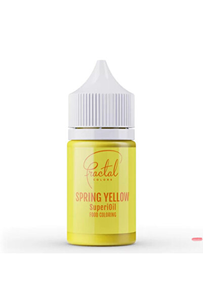 Fractal Colorant alimentar lichid pe bază de ulei, galben, 30ml SPRING YELLOW...