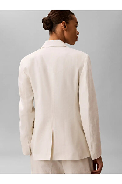 Calvin Klein LINEN BLEND BLAZER, YAS Kadın Beyaz Ceket