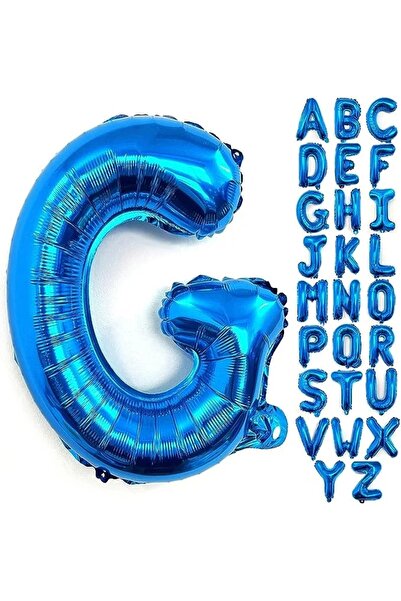 Baloane Vesele Balon Folie Litera G Albastru 40 cm LTR8-G