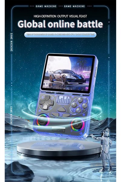 genric J36 Ultra Online Gaming Handheld Console, Local and Online Games, YouTube, Video, Music, RGB Joysticks