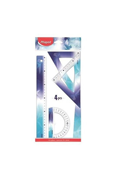Maped Set geometric Arctic 4 piese multicolor rigla 30cm