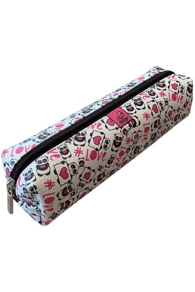 OEM Penar cu panda, Bee-bee, Piele ecologica, 21 x 5.5 x 5.5cm, Multicolor
