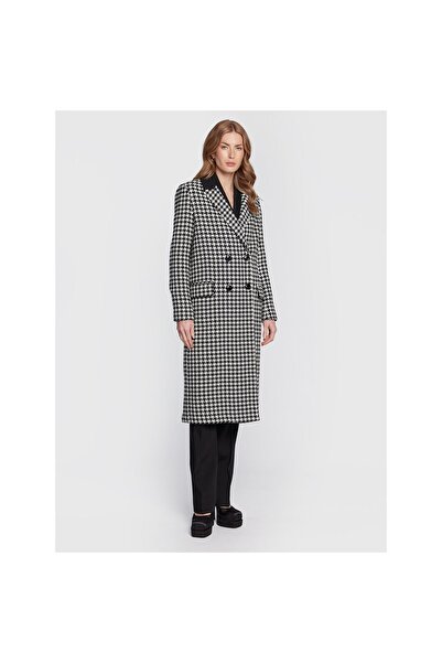 TWINSET Palton de lână pentru femei 222TT2461 Alb