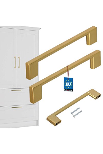 KOTARBAU Mâner pentru mobilier de bucătărie Clasic Modern Alungit Auriu Mat D...