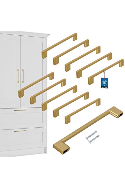 KOTARBAU Mâner pentru mobilier de bucătărie Clasic Modern Alungit Auriu Mat D...