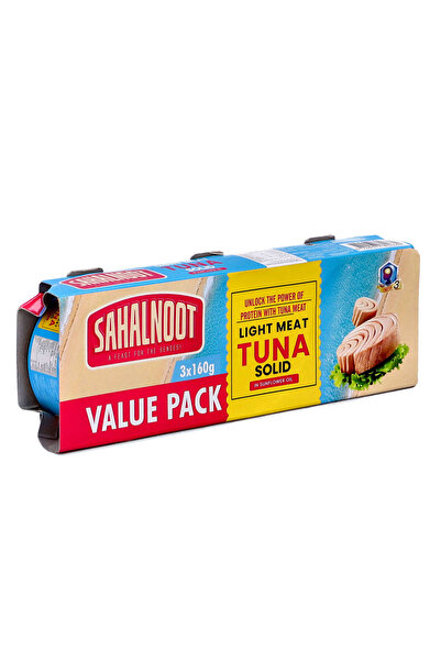 SAHALNOOTH Skipjack Tuna in Sunflower Oil 3x160g