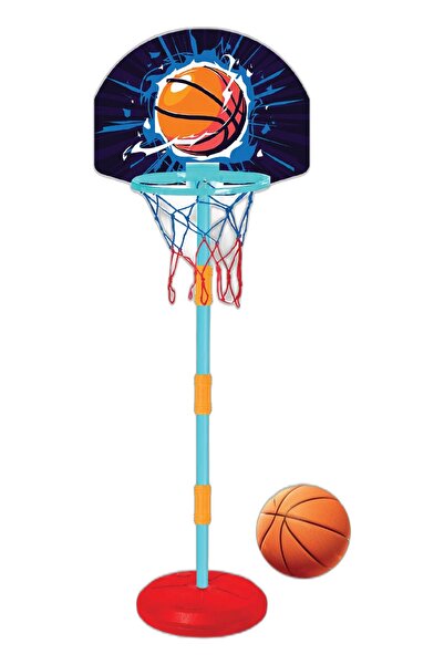 OGLO Basketbol Potası Seti Top Dahil — Yükseklik Ayarlı Ayaklı Çocuk Oyuncak ...