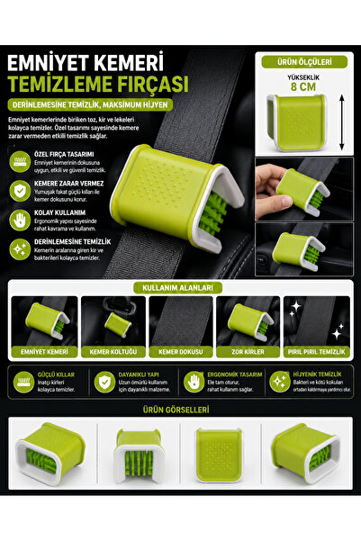 LOACANDLECO Seat Belt Cleaning Brush Car Interior Cleaning Care Brush Imported