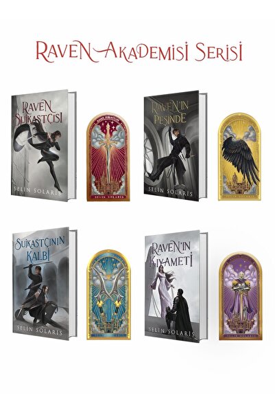 Pukka yayınları ONYX RAVEN AKADEMİSİ SERİSİ DÖRTLÜ CİLTLİ SET-SELİN SOLARİS