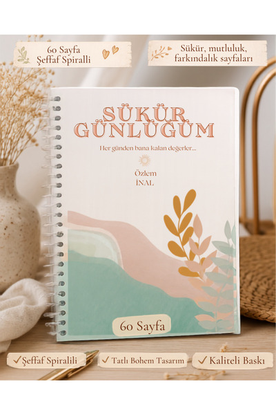 Lani Shop Şükür Defteri - İyi Niyet Defteri - Anı Defteri