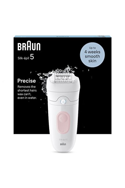 Braun Epilator Silk-épil 5 5-000 Wet & Dry, MicroGrip, Smart Light, 28 capete...