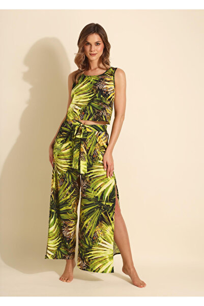 Marilyn Top de plajă tropical rezistent la șifonare