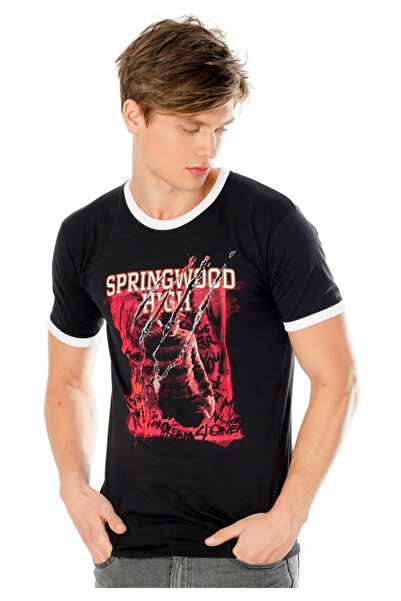 CID Tricou barbati CID, A Nightmare on Elm Street, negru, fabricatie de calit...
