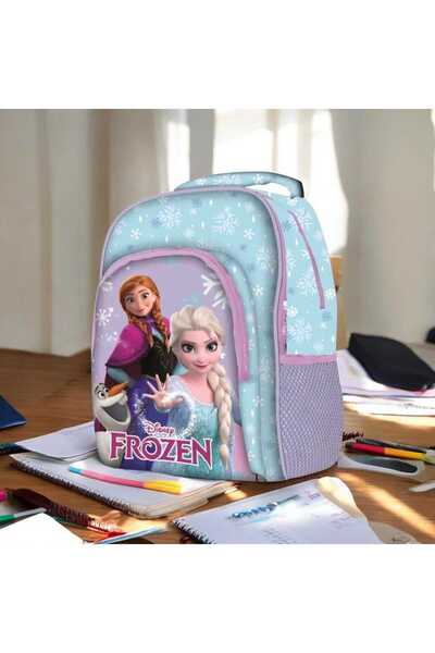 Frozen Ghiozdan școlar Disney , Regatul de Gheață Winter Magic, 42 x 32 x 16 , 3 compartimente, Mov