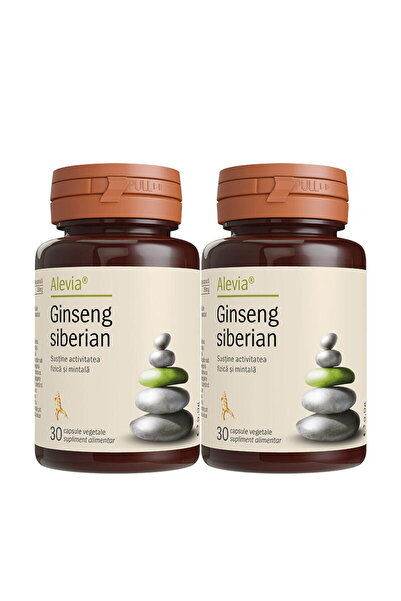 Alevia Pachet Ginseng Siberian 30cps+30cps vegetale
