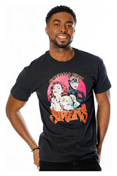 CID Tricou barbati CID, Gotham City Sirens, vintage, negru, M INTL