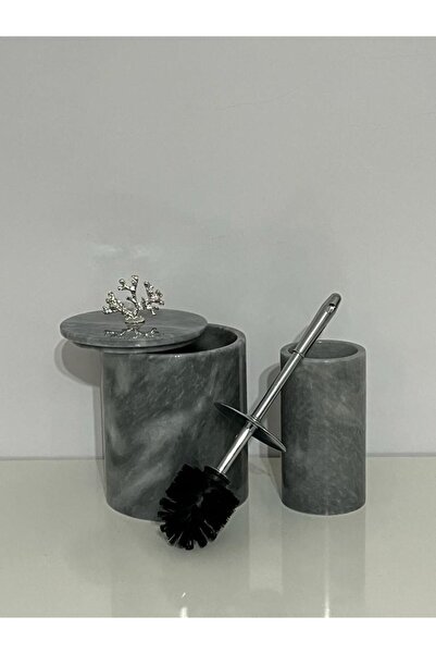 best side Gray Marble Bathroom Set of 2