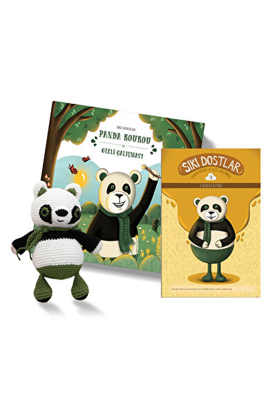 Bookids Publishing Sıkı Dostlar Panda Rourou Hikaye, Etkinlik Kitabı ve Amigu...