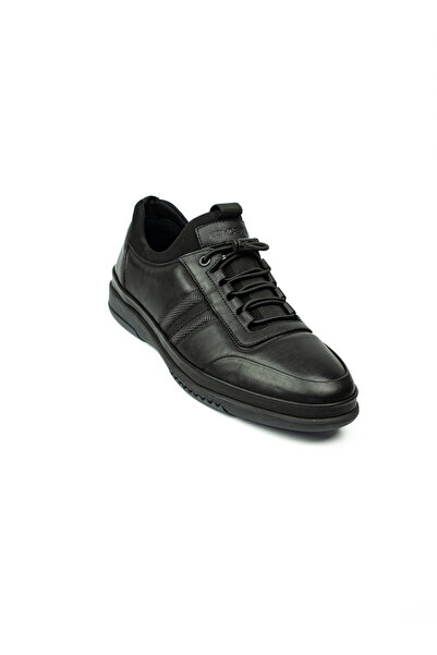 KOMCERO 9779-418 Black Rubber Laced Casual Men's Shoes