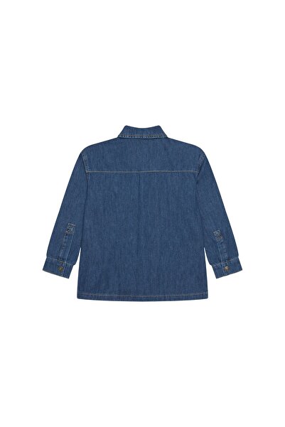 United Colors of Benetton Cămașă de blugi pentru băieți 5AD6CQ04C Albastru
