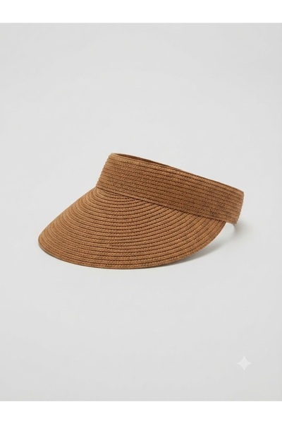 Fonem Premium Adjustable Beta Visor - 100% Natural Paper Wide Brim Straw Beac...