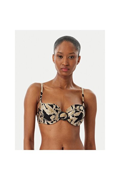 Selmark Top de bikini pentru femei BO317 Negru