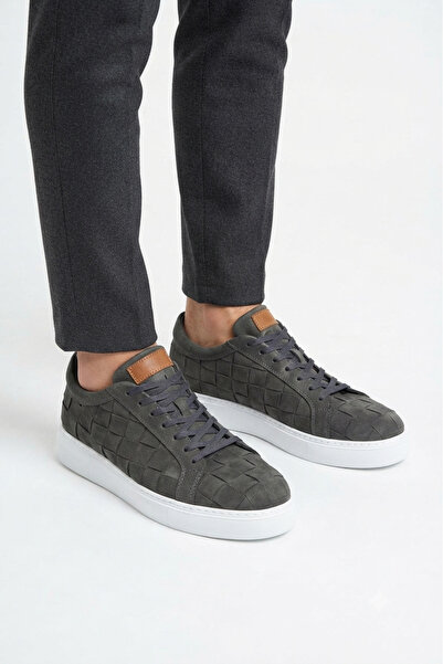 Zerenyus Vimini High Quality Lace-Up Thick Sole Casual Men's Sneaker Anthracite