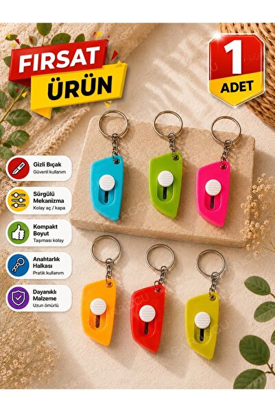 garaccu Kargo Açma Bıçağı Aparatı Mini Falçata Maket Bıçağı 1 Adet Taşınabili...