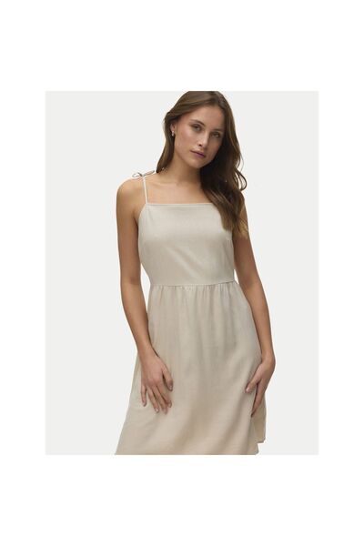 Vero Moda Γυναικείο Καλοκαιρινό Φόρεμα 10340527 Μπεζ
