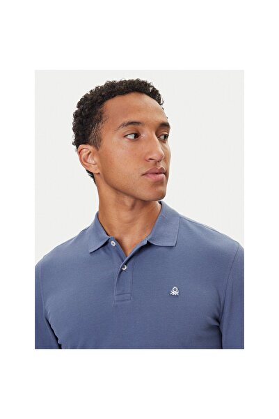 United Colors of Benetton Polo bărbați 3089J3204 Bleumarin