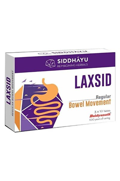 SIDDHAYU Laxsid Tablets For Relief 30's tab
