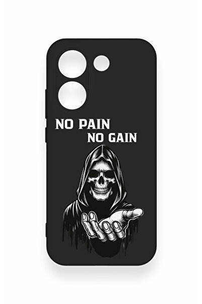 Vip Case Poco X8 Pro Uyumlu No Pain No Gain Desenli Silikon Kılıf