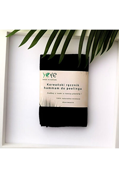 YEYE Made In Nature Yeye negru exfoliant și prosop de hammam