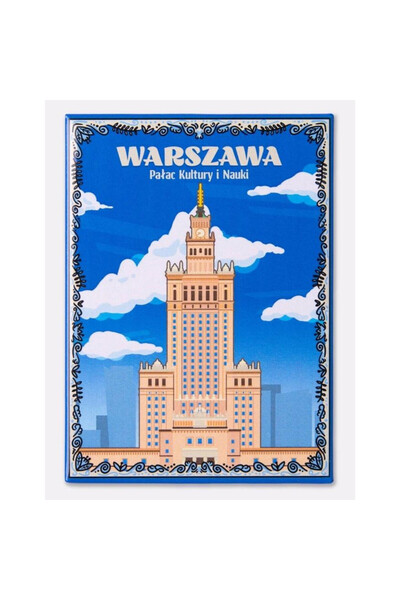 Szaron Magnet de frigider Wiara przenosi gory, magnet decorativ cu text, bleu...