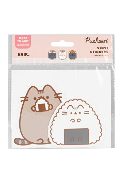 GRUPO ERIK Set 2 stickere vinil Pusheen Sushi Roll multicolor 10x10cm
