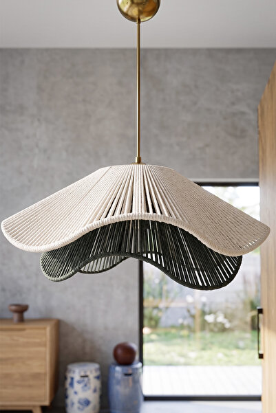 Hmydesign Handmade Makrome Avize - Olivekru