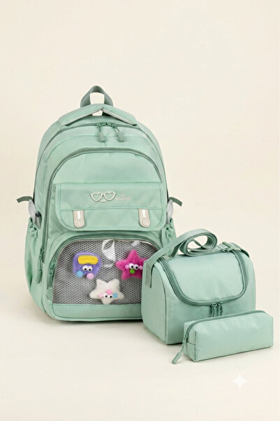 Royal Glow Transparent Luxury Primary-Secondary School Twill 3-Piece Set Bag ...