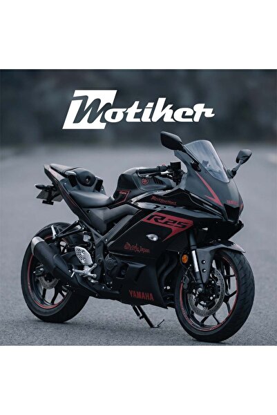 Motiker Yamaha YZF R25 2025 Model Beyaz Sticker Etiket Modeli