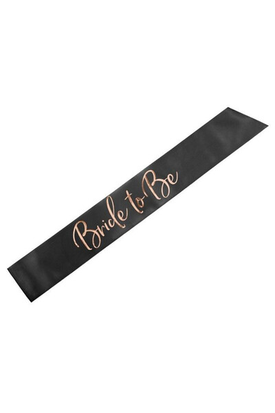 Partydeco Sarbatoare, PartyDeco, panglica satinata Bride to be, multicolor, 75cm