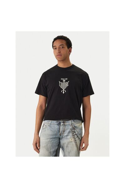 VERSACE JEANS Tricou bărbătesc 80GAHT14 CJ00T Negru