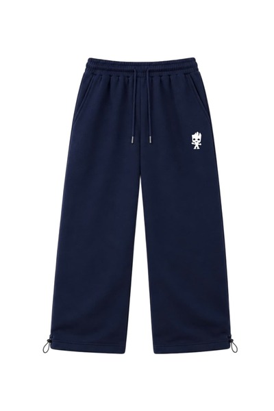 zaee Groot Embroidered Adjustable Leg Baggy Sweatpants