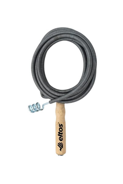 Eltos Ahşap Saplı Spiral Kanca 13 mm Esnek Yay Çeliği Susta Kanal Açma Teli S...