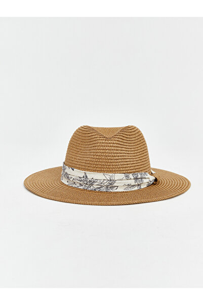 LC Waikiki Vizyon New Season Women's Straw Hat with Accessory Detail
