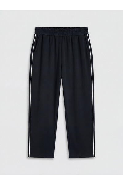 LC Waikiki Peak New Season Women's Striped Sweatpants with Elastic Waistband