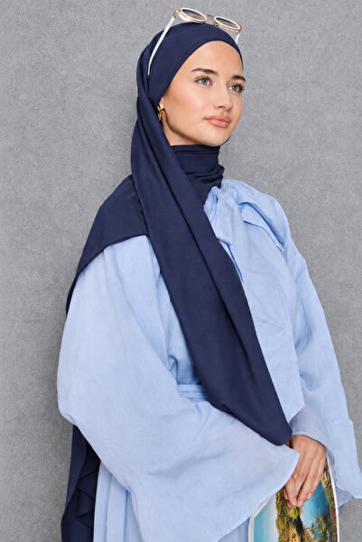 Şehr-i Şal İstanbul Women's Shawl Cotton-Like Non-Ironing Shawl 75X190 cm